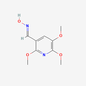 molecular formula C9H12N2O4 B7972395 (E)-2,5,6-Trimethoxynicotinaldehyde oxime 