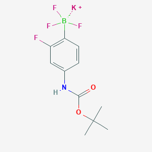Potassium (4-((tert-butoxycarbonyl)amino)-2-fluorophenyl)trifluoroborate