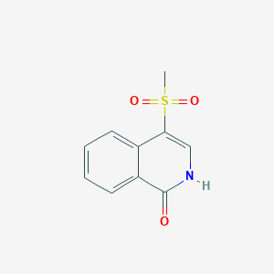 molecular formula C10H9NO3S B7972438 4-Methanesulfonyl-1,2-dihydroisoquinolin-1-one 