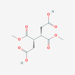 molecular formula C10H14O8 B7972454 (2r,3r)-Rel-1,2,3,4-butanetetracarboxylic acid, 2,3-dimethyl ester CAS No. 1523530-45-1