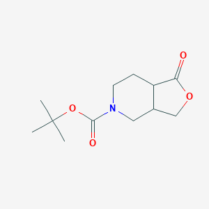 molecular formula C12H19NO4 B7972462 Cis-tert-butyl 1-oxohexahydrofuro[3,4-c]pyridine-5(3H)-carboxylate 