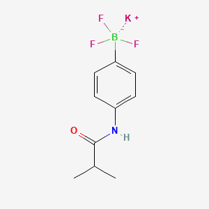 Potassium trifluoro[4-(2-methylpropanamido)phenyl]boranuide