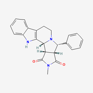 molecular formula C23H21N3O2 B7972500 (2R,3S,7R,8S)-5-methyl-8-phenyl-5,9,19-triazapentacyclo[10.7.0.02,9.03,7.013,18]nonadeca-1(12),13,15,17-tetraene-4,6-dione 