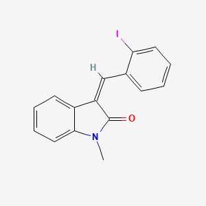 (3Z)-3-[(2-iodophenyl)methylidene]-1-methyl-2,3-dihydro-1H-indol-2-one