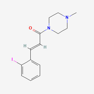 molecular formula C14H17IN2O B7972506 (2E)-3-(2-iodophenyl)-1-(4-methylpiperazin-1-yl)prop-2-en-1-one 