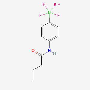 molecular formula C10H12BF3KNO B7972510 Potassium (4-butanamidophenyl)trifluoroboranuide 