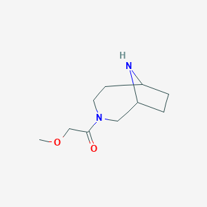 molecular formula C10H18N2O2 B7972580 1-(3,9-Diazabicyclo[4.2.1]nonan-3-yl)-2-methoxyethanone 
