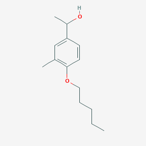 molecular formula C14H22O2 B7972601 1-(3-Methyl-4-n-pentoxyphenyl)ethanol 