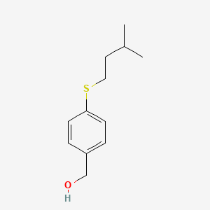 molecular formula C12H18OS B7972611 4-iso-Pentylthiobenzyl alcohol 