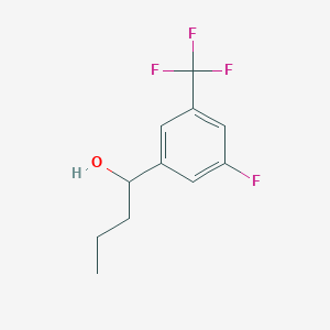 molecular formula C11H12F4O B7972647 1-[3-Fluoro-5-(trifluoromethyl)phenyl]-1-butanol 