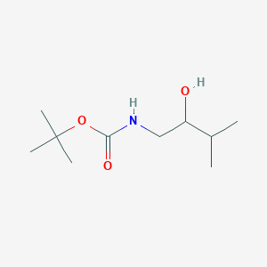 molecular formula C10H21NO3 B7972666 N-Boc-1-amino-3-methylbutan-2-ol 