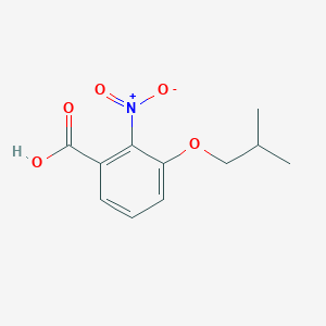 molecular formula C11H13NO5 B7972669 3-Isobutoxy-2-nitrobenzoic acid 