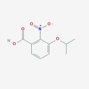 molecular formula C10H11NO5 B7972670 3-Isopropoxy-2-nitrobenzoic acid 