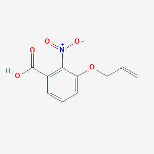 molecular formula C10H9NO5 B7972683 3-(Allyloxy)-2-nitrobenzoic acid 