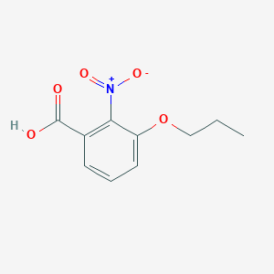 molecular formula C10H11NO5 B7972688 2-Nitro-3-propoxybenzoic acid 