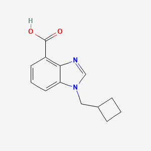 molecular formula C13H14N2O2 B7972729 1-(cyclobutylmethyl)-1H-1,3-benzodiazole-4-carboxylic acid 