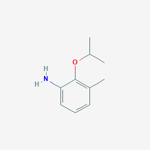 molecular formula C10H15NO B7972772 3-Methyl-2-(propan-2-yloxy)aniline 