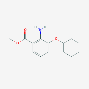 molecular formula C14H19NO3 B7972796 Methyl 2-amino-3-(cyclohexyloxy)benzoate 