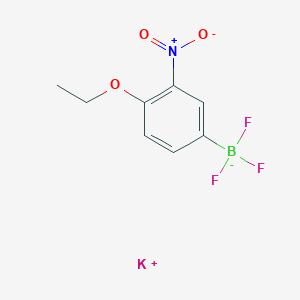 molecular formula C8H8BF3KNO3 B7972821 Potassium (4-ethoxy-3-nitrophenyl)trifluoroboranuide 