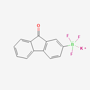molecular formula C13H7BF3KO B7972848 potassium trifluoro(9-oxo-9H-fluoren-2-yl)boranuide 