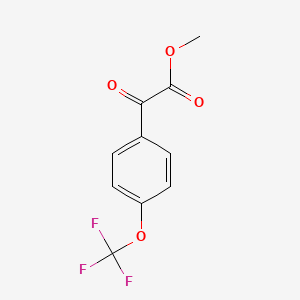 molecular formula C10H7F3O4 B7972861 Methyl 4-(trifluoromethoxy)benzoylformate 