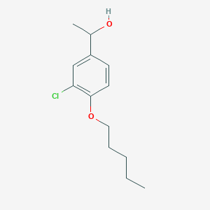 molecular formula C13H19ClO2 B7972864 1-(3-Chloro-4-n-pentoxyphenyl)ethanol 