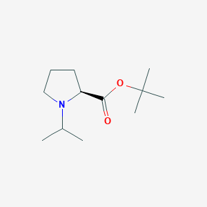 molecular formula C12H23NO2 B7972866 tert-butyl (2S)-1-propan-2-ylpyrrolidine-2-carboxylate 