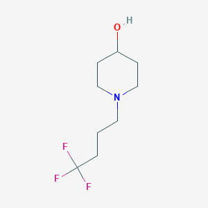 molecular formula C9H16F3NO B7972914 1-(4,4,4-Trifluorobutyl)piperidin-4-ol 
