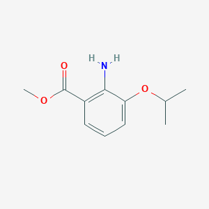 molecular formula C11H15NO3 B7972934 Methyl 2-amino-3-isopropoxybenzoate 