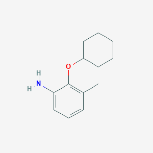 molecular formula C13H19NO B7972969 2-(Cyclohexyloxy)-3-methylaniline 