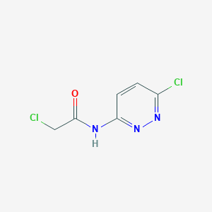 molecular formula C6H5Cl2N3O B7972988 2-Chloro-N-(6-chloropyridazin-3-yl)acetamide 