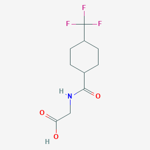 2-{[4-(Trifluoromethyl)cyclohexyl]formamido}acetic acid
