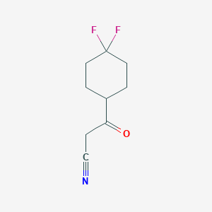 molecular formula C9H11F2NO B7973007 3-(4,4-Difluorocyclohexyl)-3-oxopropanenitrile 