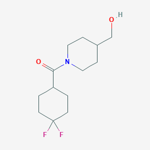 molecular formula C13H21F2NO2 B7973020 [1-(4,4-Difluorocyclohexanecarbonyl)piperidin-4-yl]methanol 