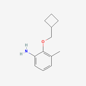 molecular formula C12H17NO B7973040 2-(Cyclobutylmethoxy)-3-methylaniline 