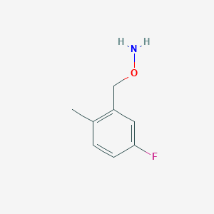 molecular formula C8H10FNO B7973055 O-[(5-fluoro-2-methylphenyl)methyl]hydroxylamine 