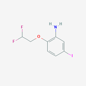 molecular formula C8H8F2INO B7973065 2-(2,2-Difluoroethoxy)-5-iodoaniline 