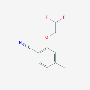 molecular formula C10H9F2NO B7973089 2-(2,2-Difluoroethoxy)-4-methylbenzonitrile 