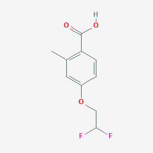 molecular formula C10H10F2O3 B7973104 4-(2,2-Difluoroethoxy)-2-methylbenzoic acid 