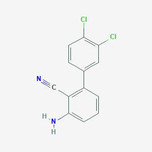 molecular formula C13H8Cl2N2 B7973110 3-Amino-3',4'-dichloro-[1,1'-biphenyl]-2-carbonitrile 