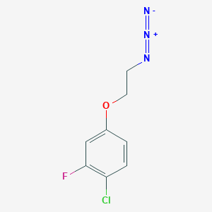 molecular formula C8H7ClFN3O B7973156 4-(2-Azidoethoxy)-1-chloro-2-fluorobenzene 