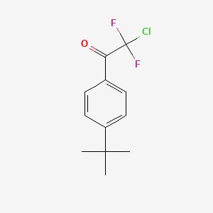 molecular formula C12H13ClF2O B7973195 1-(4-tert-Butylphenyl)-2-chloro-2,2-difluoroethanone 