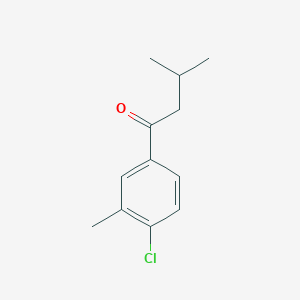 molecular formula C12H15ClO B7973248 4'-Chloro-3,3'-dimethylbutyrophenone 