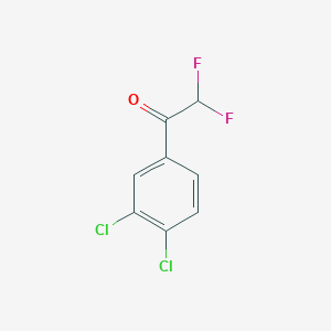 molecular formula C8H4Cl2F2O B7973266 1-(3,4-Dichlorophenyl)-2,2-difluoroethanone 