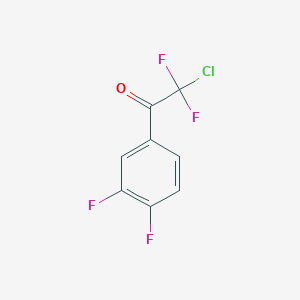 molecular formula C8H3ClF4O B7973286 2-Chloro-1-(3,4-difluorophenyl)-2,2-difluoroethanone 