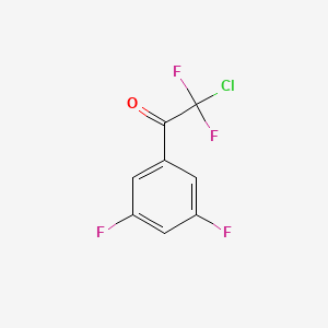 molecular formula C8H3ClF4O B7973296 2-Chloro-1-(3,5-difluorophenyl)-2,2-difluoroethanone 