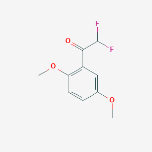 molecular formula C10H10F2O3 B7973306 1-(2,5-Dimethoxyphenyl)-2,2-difluoroethanone 