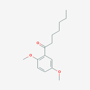 molecular formula C15H22O3 B7973310 1-(2,5-Dimethoxyphenyl)heptan-1-one 