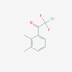 molecular formula C10H9ClF2O B7973320 2-Chloro-1-(2,3-dimethylphenyl)-2,2-difluoroethanone 