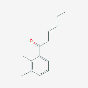 molecular formula C14H20O B7973325 1-(2,3-Dimethylphenyl)hexan-1-one 